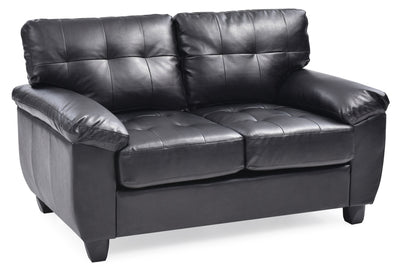 Stylish Loveseat With Padded Arms