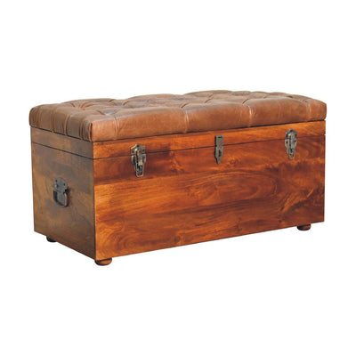 Buffalo - Leather Storage Trunk
