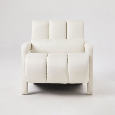Modern Upholstered Accent Chair, Comfortable Linen Fabric With A Pillow For Living Room
