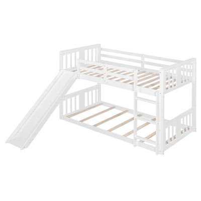 Bunk Bed With Convertible Ladder And Slide