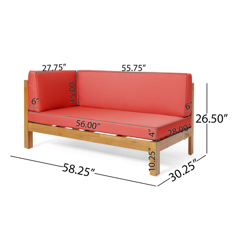 Brava - X Back Corner Bench