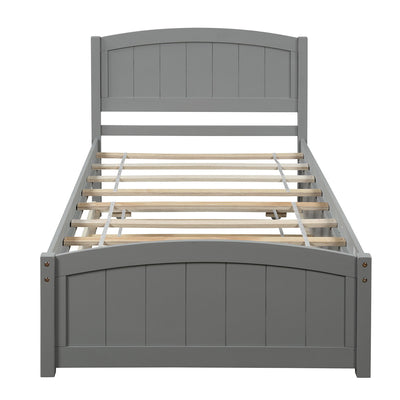 Platform Bed & Headboard, Footboard And Wood Slat Support