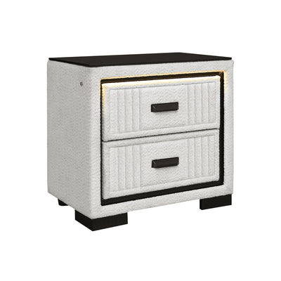 Isaiah - Nightstand With Upholstered Frame