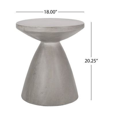 Outdoor / Indoor Lightweight Concrete Side Table