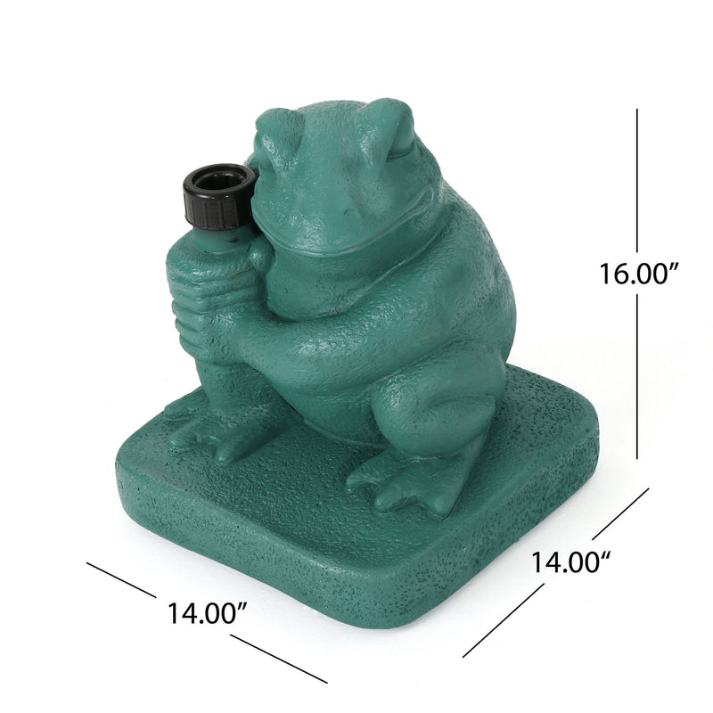 Whimsical - Frog Neptune Umbrella Base Concrete