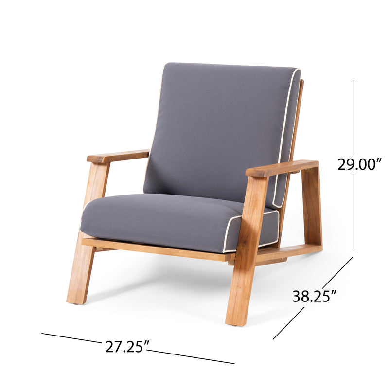 Patio Lounge Chair, Outdoor Club Chair