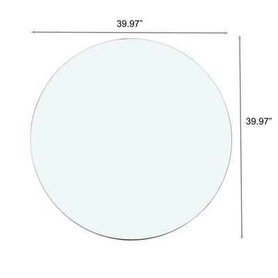 Round Tempered Glass Table Top