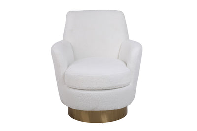 Teddy Swivel Barrel Chair, Swivel Accent Chairs Armchair For Living Room