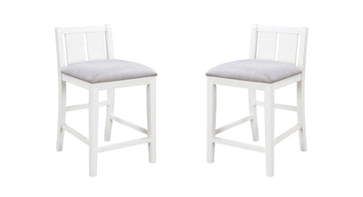 Graham - 3 Piece Small Space Counter Height Dining Table With Shelves And 2 Chairs (Set of 3)