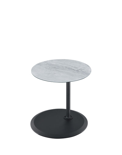 Orbit - 15.5" End Table With Height Adjustable Marble Textured Top