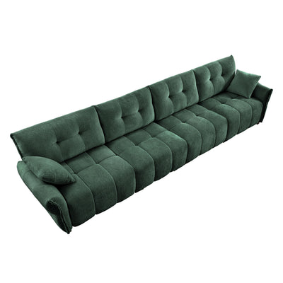 Modern Sofa & Pillows, Textured Cover, High Rebound Cushions