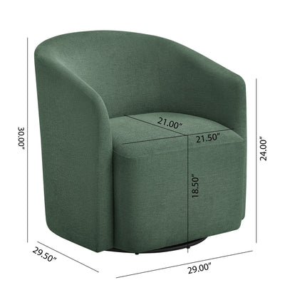 Ardena - Modern Swivel Barrel Chair