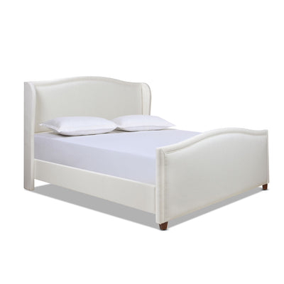 Carmen - Upholstered Wingback Panel Bed Frame