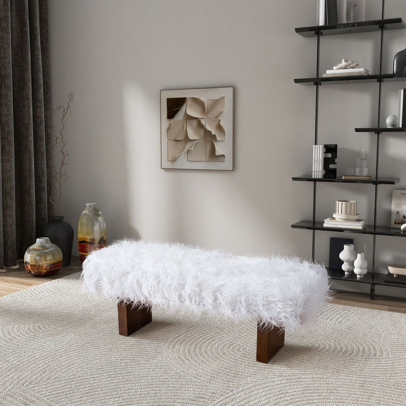 Henley - Fur Bench - White Khaki