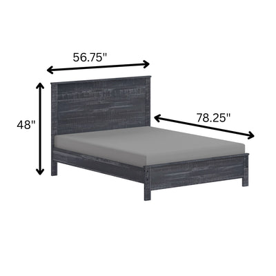 Albany - Bed Frame With Headboard, Heavy Duty Modern Rustic Design