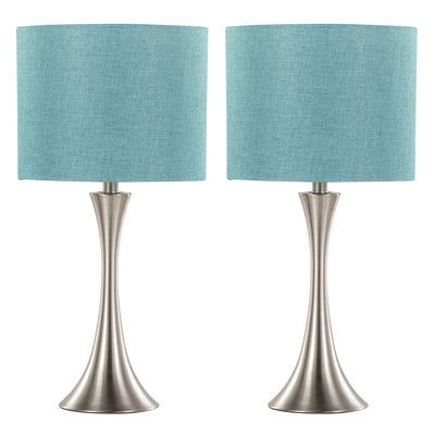 Lenuxe - Contemporary Semi Gloss Table Lamp (Set of 2)