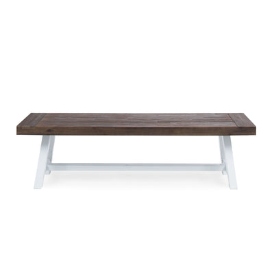 Tranquilizer - Outdoor Acacia Wood Bench With Slat Panel Design
