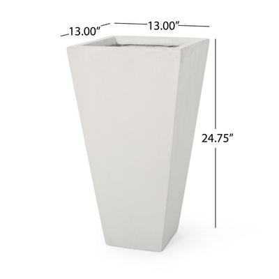 Outdoor Modern Cast Stone Planter