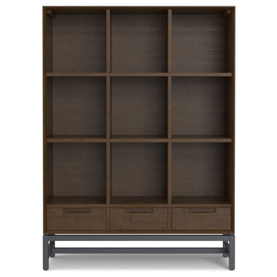 Banting - 9 Cube Bookcase With Drawers - Walnut Brown