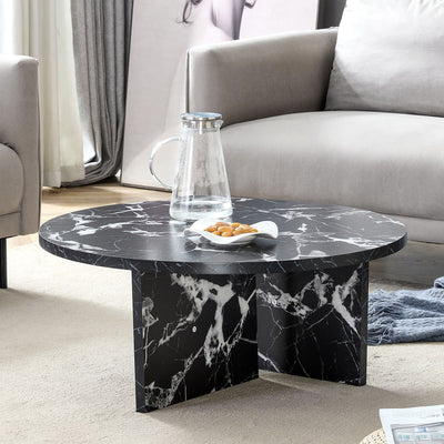Versatile Round Coffee Table For Various Interior Styles