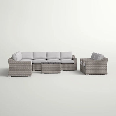 Stylish Sofa Seating Group With Cushions Perfect For Outdoor Gatherings