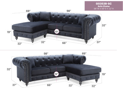 Nola - Luxurious Design Sofa Chaise