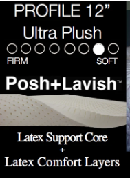 Posh + Lavish Refine All Latex Mattress