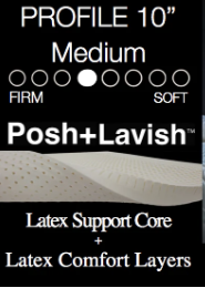 Posh + Lavish Restore All Latex Mattress